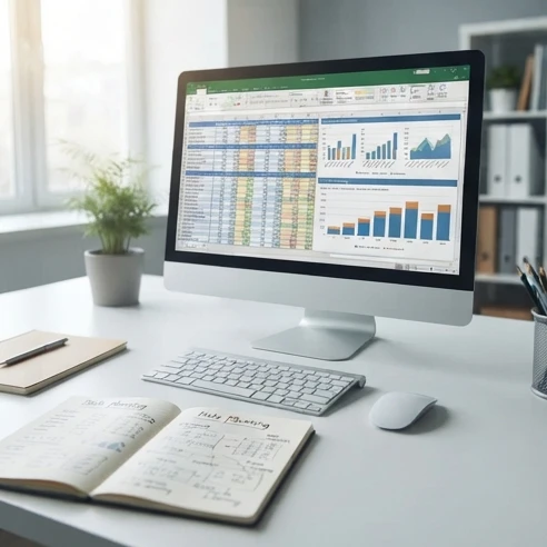 Spreadsheet workspace comparing different Excel sorting approaches for organized records