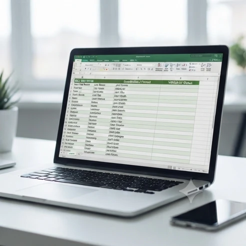 Excel worksheet cleanup process showing name fields prepared before combining with TEXTJOIN