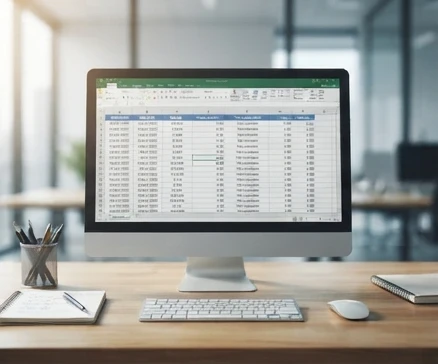 Excel yearfrac calculation displayed with date analysis workflow on a clean desktop workspace