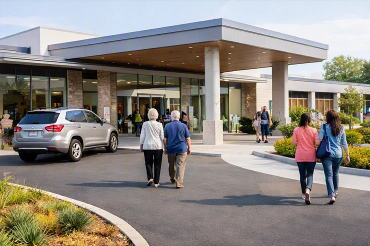Excela Square Norwin healthcare facility with outpatient services and modern patient care spaces