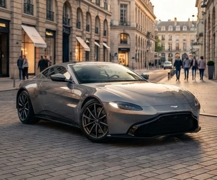 Exotic and luxury car rental featuring a premium high-end vehicle ready for an exclusive driving experience