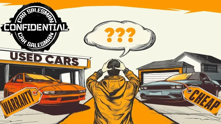 Three different exotic car purchasing paths shown through dealership lot, broker office, and private meeting setting for buyer decision-making