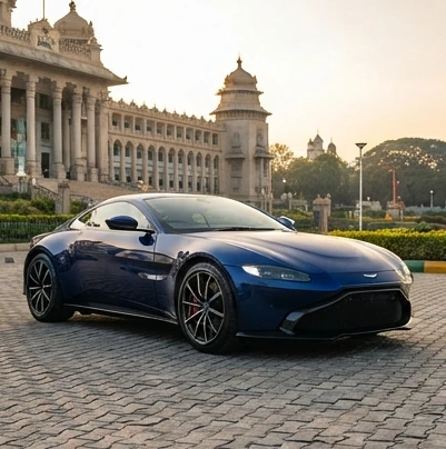 Exotic car rental Bangalore featuring a premium luxury vehicle experience for special events and private drives