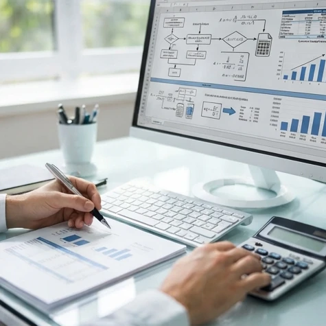 Excel statistical worksheet setup with formulas and calculated values for a Grubbs test on Excel analysis
