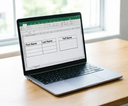 How to combine first and last name in Excel with a clean full name worksheet workflow