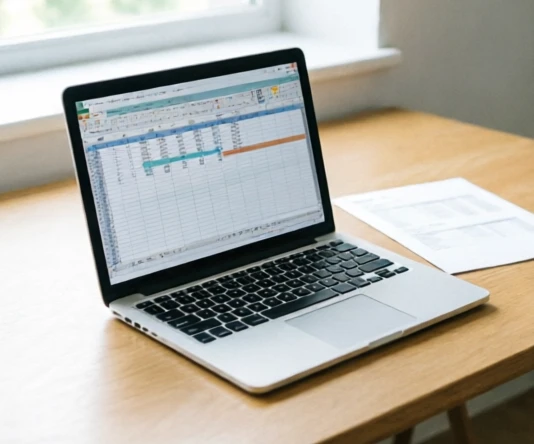 Clean spreadsheet workflow showing how to import data into Excel from PDF with organized tables and editable worksheet results