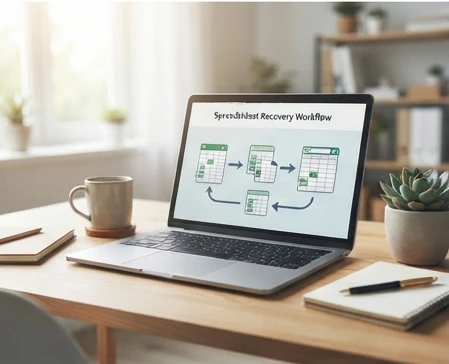 How to recover Excel file not saved Office 365 steps shown through a complete workbook recovery workflow