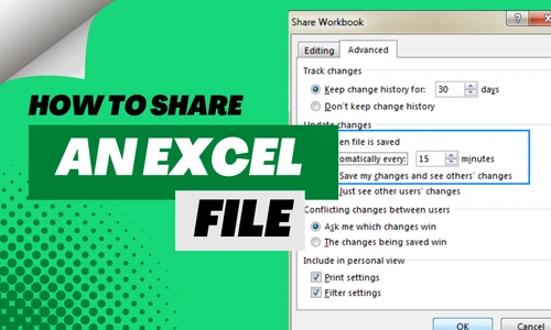 Complete workflow for how to share excel file with others using cloud access settings and collaboration controls