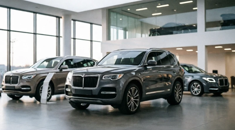 Premium SUVs and luxury vehicles representing Indian automotive companies connected to global markets