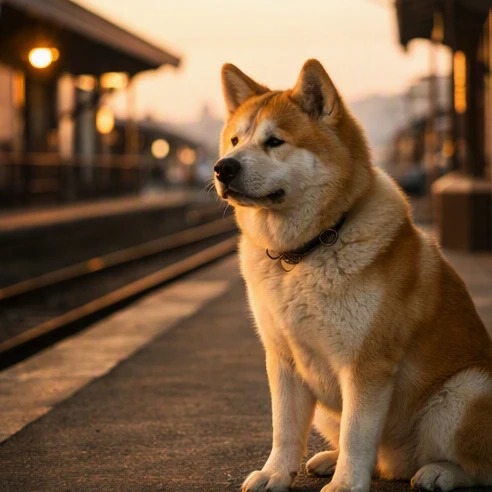 Hachi: A Dog's Tale representing the japanese dog movie with Richard Gere and its emotional Akita story