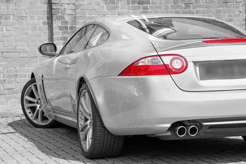 Luxury vehicle owner reviewing rental business calculations beside a premium car in a professional setting
