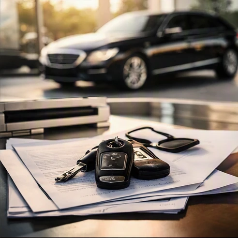Luxury chauffeur car rental planning with cost factors and travel package decisions