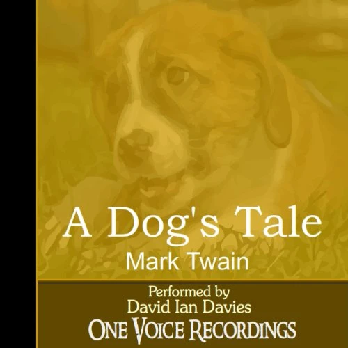 Female dog representing the narrator of Mark Twain dog story in a warm family home setting with gentle expression