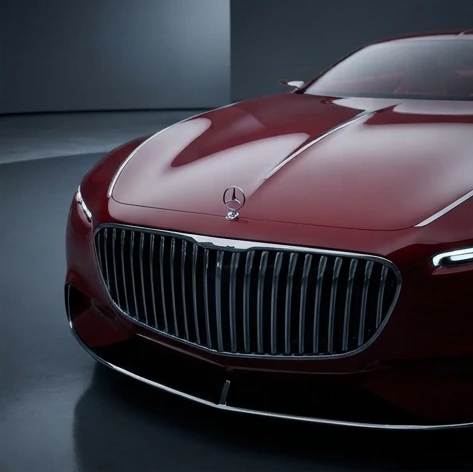 Vision Mercedes-Maybach 6 design study with futuristic front grille and quad-motor electric powertrain specifications