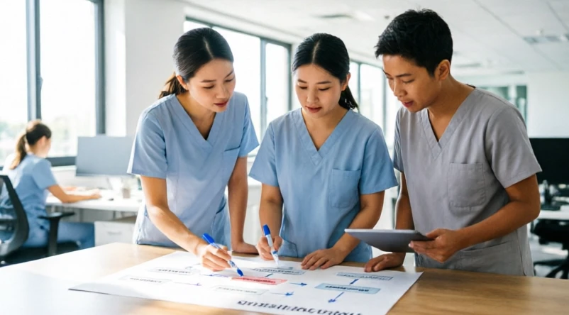 Pathway to Excellence standards framework showing a supportive nursing practice environment and organizational alignment