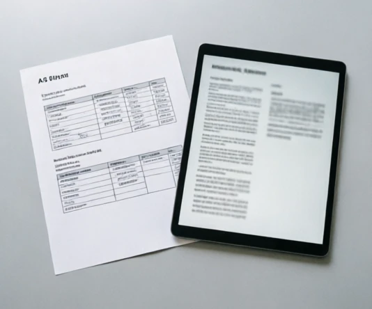 Comparison of clean and problematic PDF layouts affecting spreadsheet extraction accuracy and cleanup steps