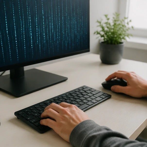 Computer programming string represented as ordered characters in a coding workspace