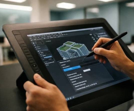 BIM user preparing an IFC export from Revit with a clean architectural model workspace