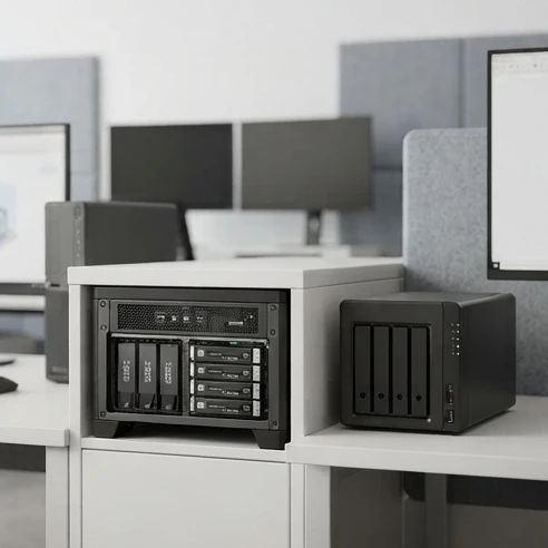Fast SSD storage setup for BIM projects supporting Revit 2025 system requirements and smoother model synchronization