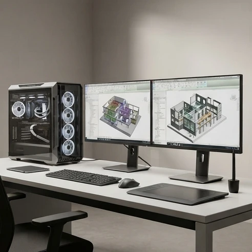 Revit system requirements 2025 hardware tiers with CPU, GPU, and memory planning for BIM workstations