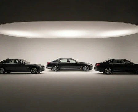 Rolls-Royce Ghost variants showing different luxury sedan configurations and styling approaches