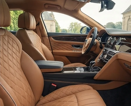 Rolls-Royce Ghost customization choices showing interior materials and personalized luxury details