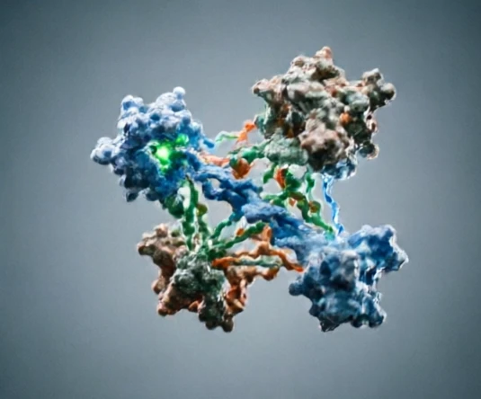 Protein cluster visualization showing functional modules within a STRING network analysis