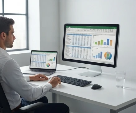Microsoft Excel workspace showing an activated audit analytics add in ready for spreadsheet testing