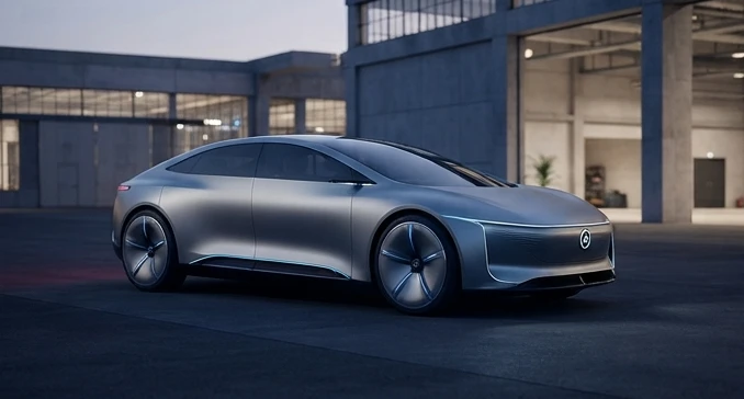 Conceptual rendering of a futuristic electric vehicle representing discussions around the speculative Tesla Model H