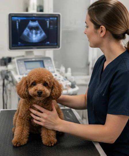 Toy Poodle breeding options with veterinary artificial insemination preparation